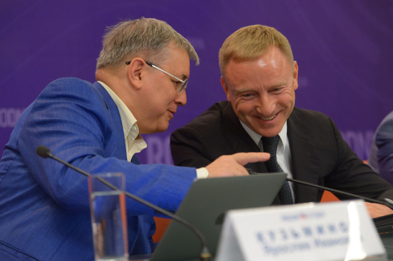HSE Rector Yaroslav Kuzminov and Minister of Education and Science of the Russian Federation Dmitry Livanov