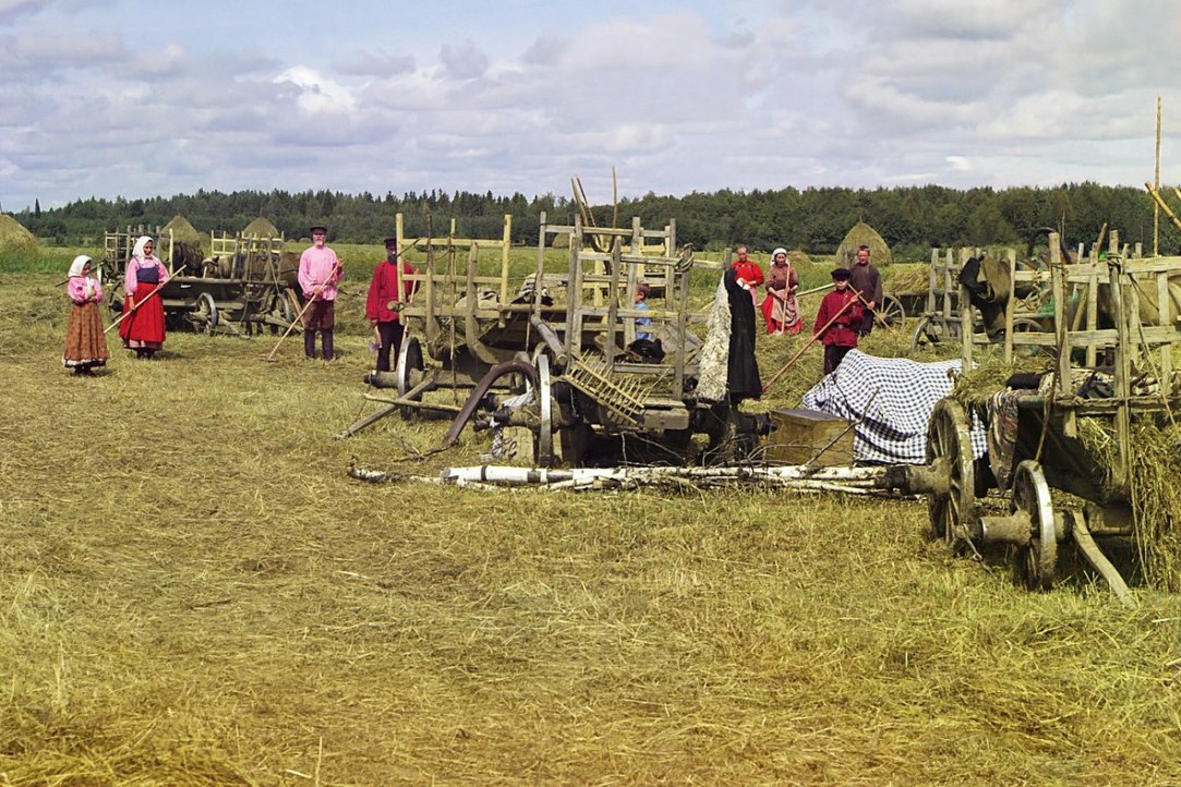 «Перерыв на сенокосе» Сергей Прокудин-Горский, 1909 год