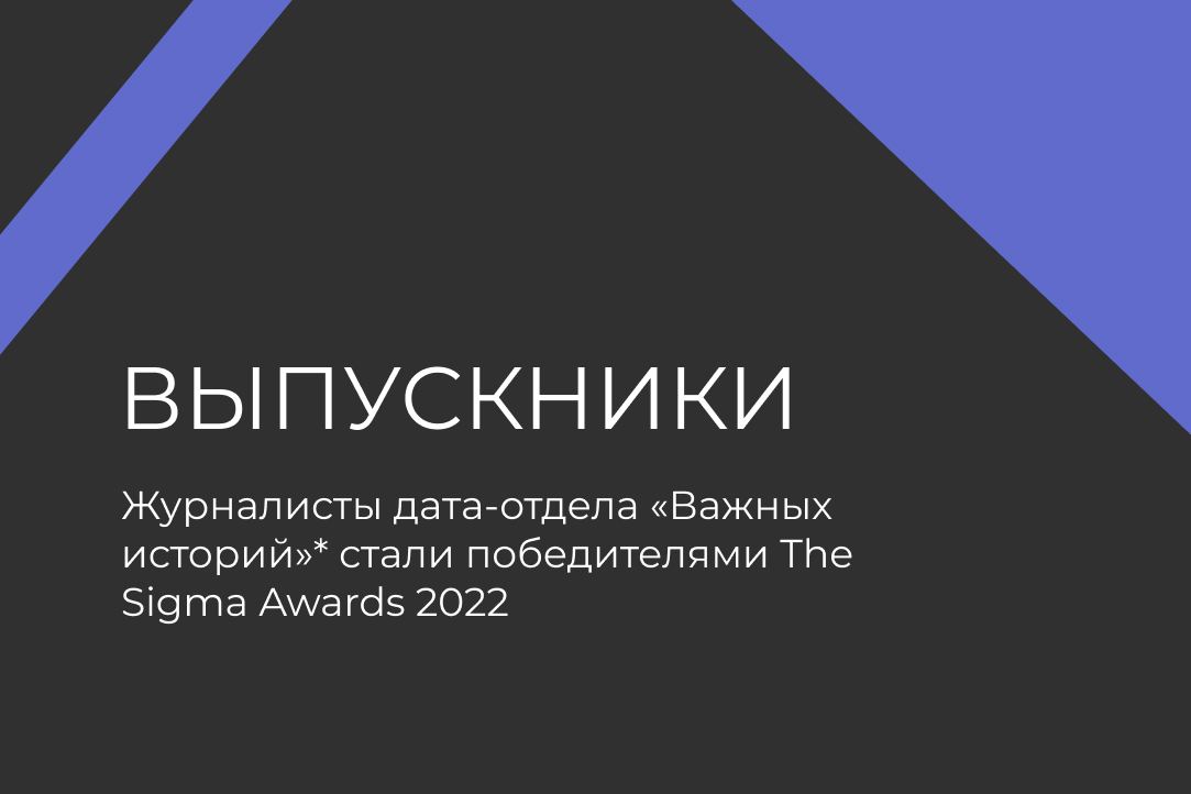 Выпускники магистерской программы «Журналистика данных» стали победителями премии Sigma Awards