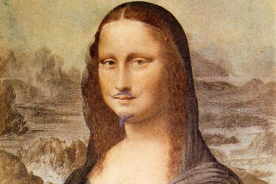 Фрагмент картины «Мона Лиза с усами» (1919)