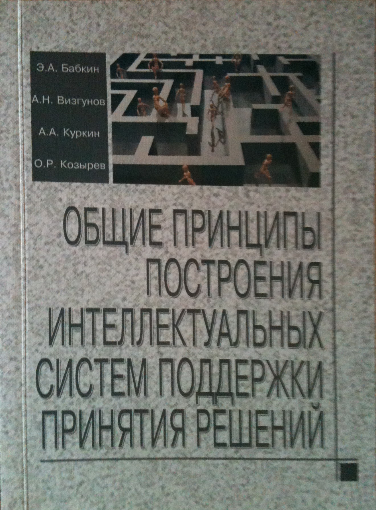 Общие принципы построения интеллектуальных систем поддержки принятия решений