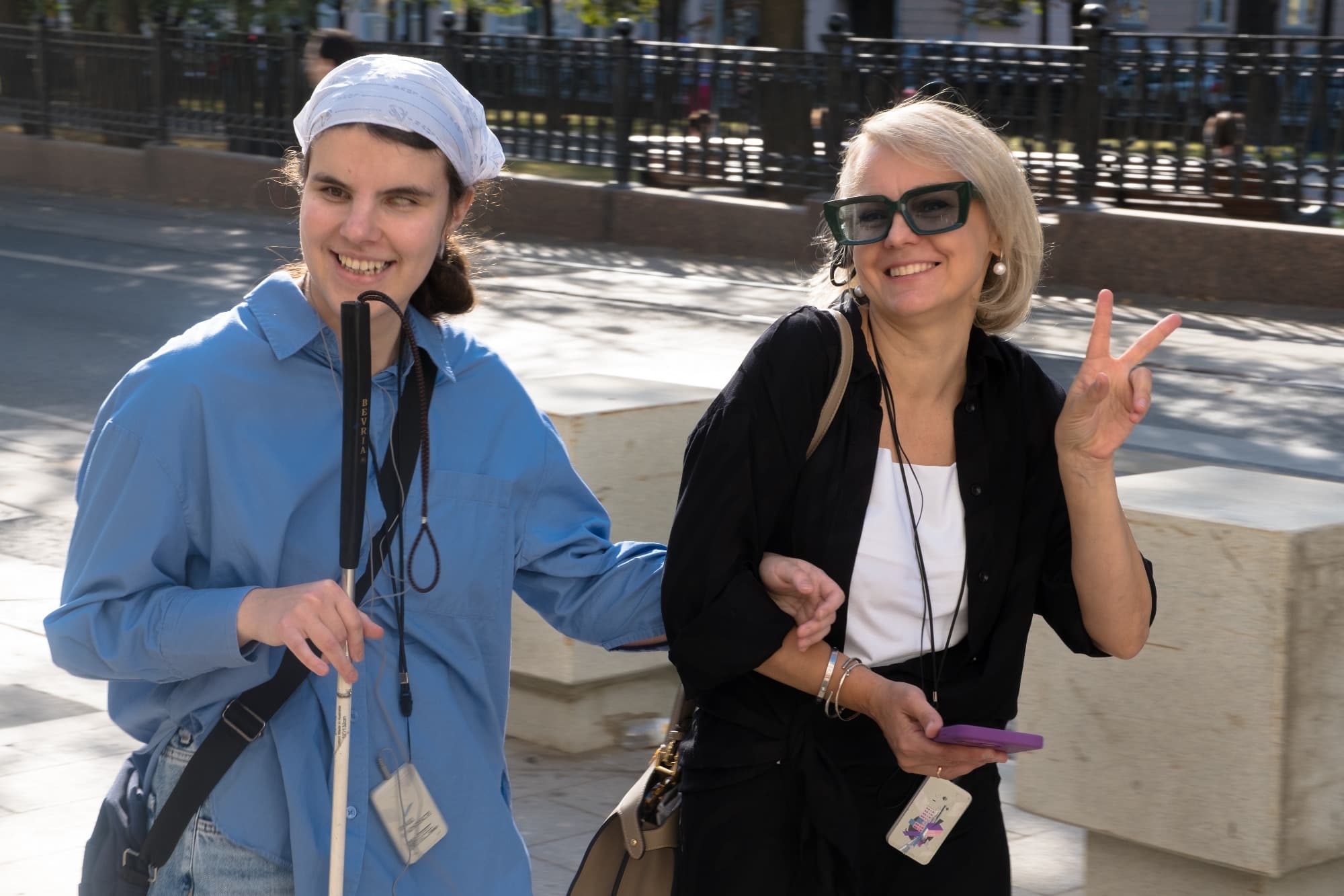 Olga Krylova (left)